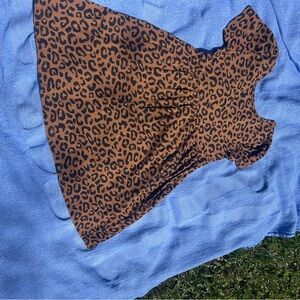 Leopard Print Skater Dress with pockets